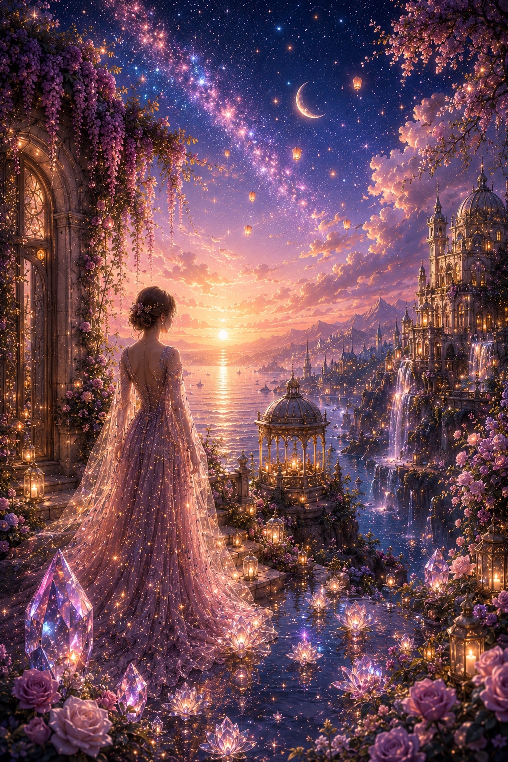 月と薔薇と光に包まれたmajochichiの世界